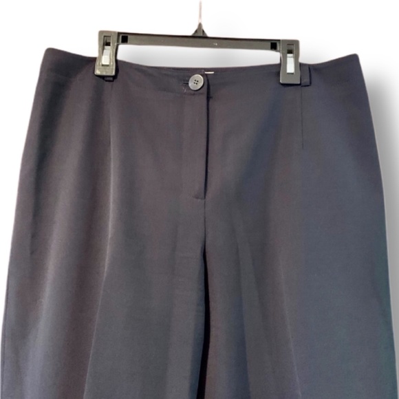 Talbots Stretch Wool Slacks, Black, Women Size 10 - Picture 2 of 5